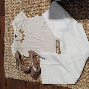 Ann Taylor business casual pocket tee